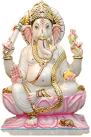ganeshji with lotus